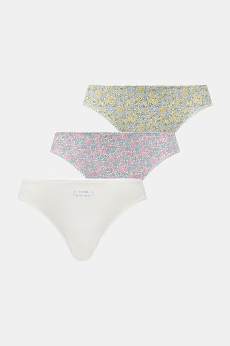 women'secret brazyliany damskie bawełniane z elastanem 3-pack multicolor 4933677