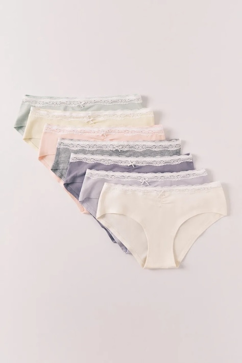 women'secret figi damskie bawełniane z elastanem 7-pack multicolor 4933689