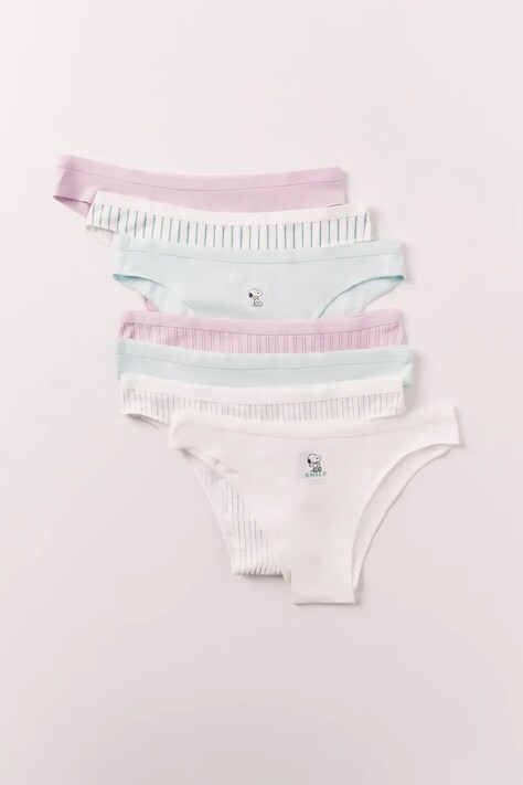women'secret brazyliany damskie bawełniane z elastanem 7-pack multicolor 4933675