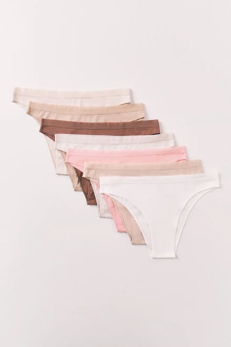women'secret brazyliany damskie bawełniane z elastanem 7-pack multicolor 4933688