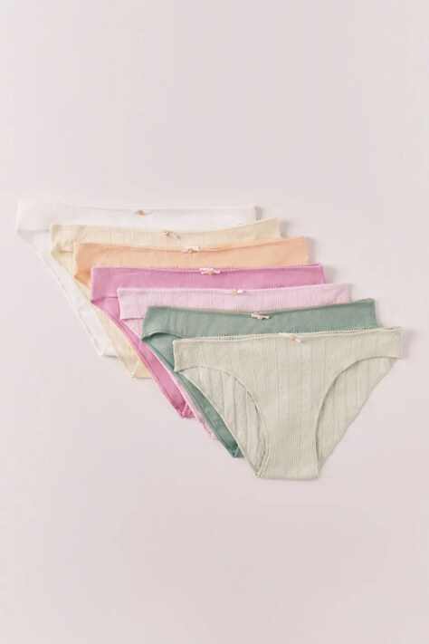 women'secret figi damskie bawełniane z elastanem 7-pack multicolor 4933680