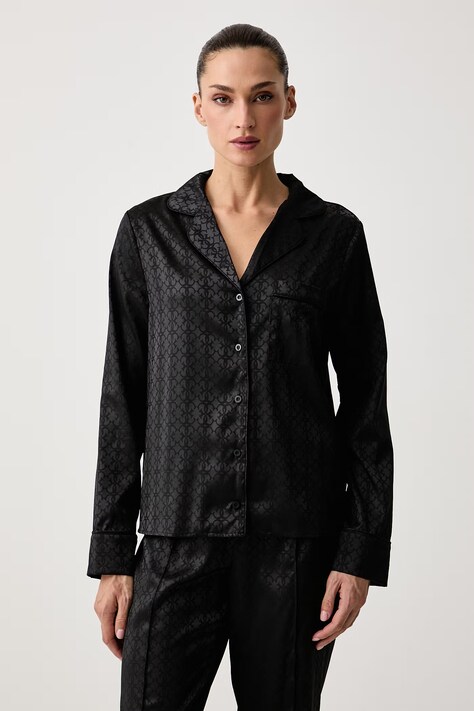 Guess Piżama damska LILIBET czarna O6BX03 W3501