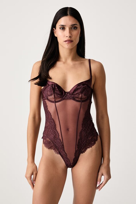 Guess Body damskie JENNIFER bordowe O6BM06 K5000