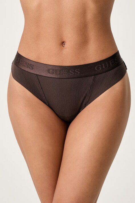 Guess Chiloți full brief pentru femei cu modal PENELOPE maro O6BE09 K4920
