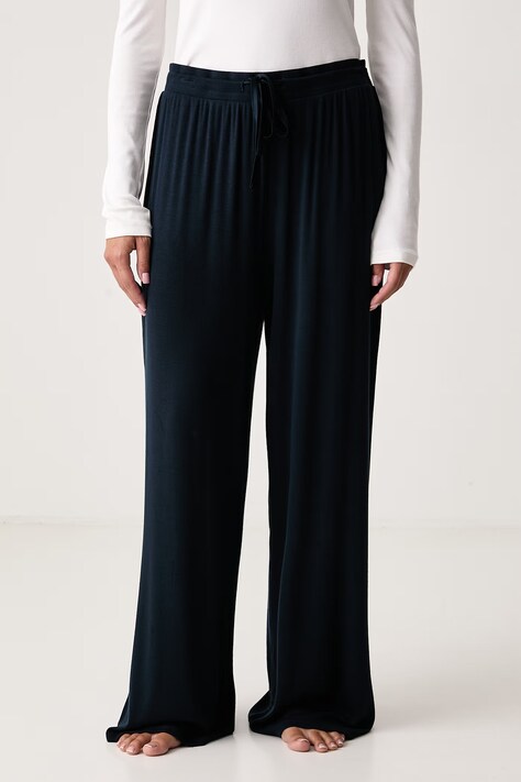 BOSS Пижамные штаны для женщин с модалом SHINY RIB_Pants тёмно-синие 50566070