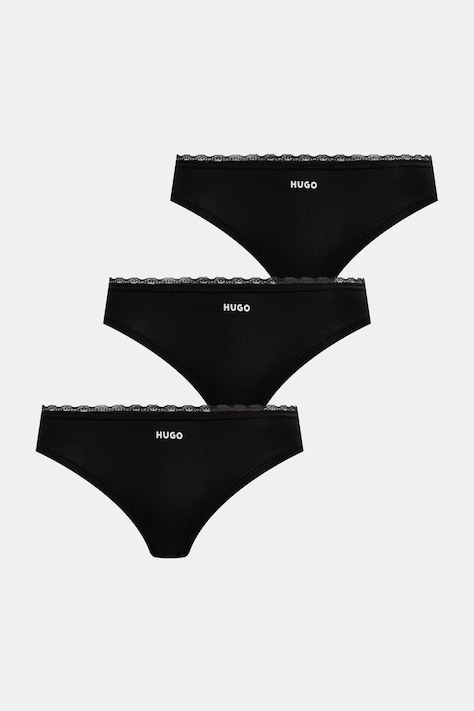 HUGO трусики жіночі TRIPLET MICRO BRIEF 3 шт. чорні 50566738