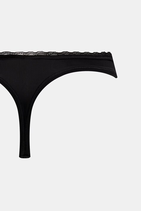 HUGO стрінги жіночі TRIPLET MICRO THONG 3 шт — AW26-BIDZZC, чорний — фото 5