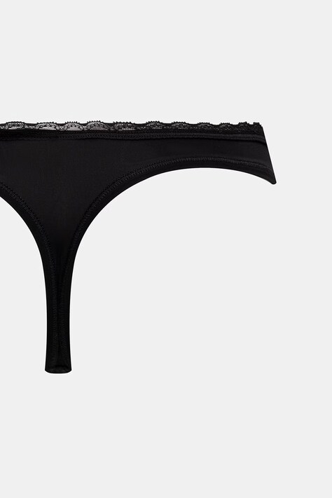 HUGO стрінги жіночі TRIPLET MICRO THONG 3 шт — AW26-BIDZZC, чорний — фото 3