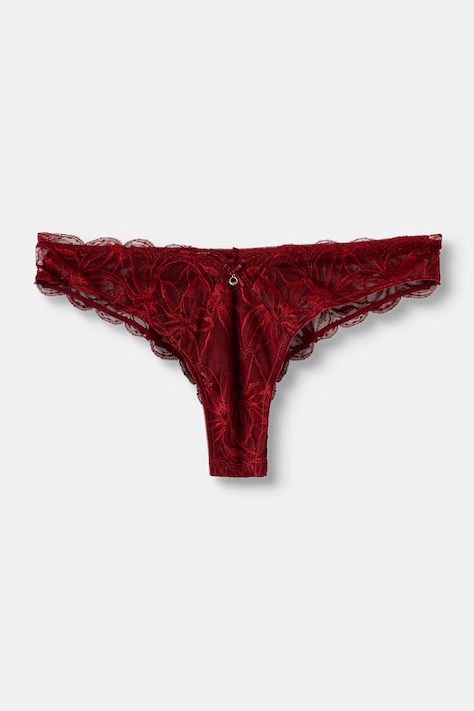 Emporio Armani Underwear figi damskie koronkowe czerwone EW000398.AF25576