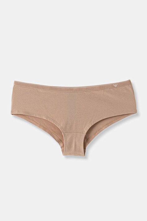 Emporio Armani Underwear figi damskie bawełniane z elastanem beżowe EW000395.AF25589