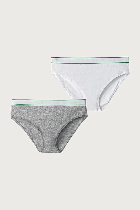 United Colors of Benetton Κιλότα παιδικά βαμβακερά με ελαστάν 2-pack γκρί 3G680S03F