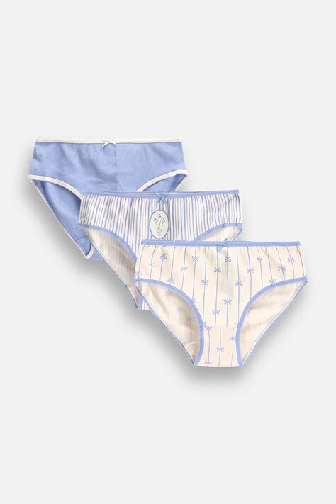 Coccodrillo Труси дитячі бавовняні з еластаном 3 шт. блакитні PANTS