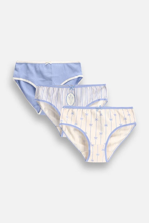 Coccodrillo Труси дитячі бавовняні з еластаном 3 шт. блакитні PANTS