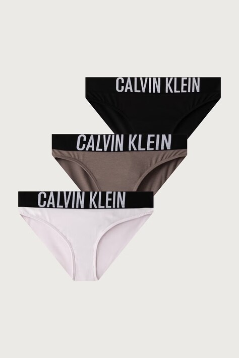 Calvin Klein Underwear Figi dziecięce bawełniane z elastanem 3-pack różowe G80G800730