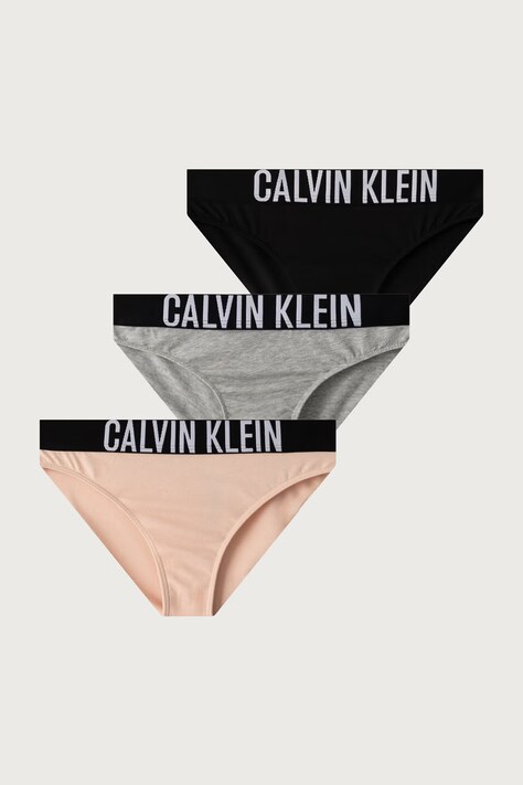 Calvin Klein Underwear Figi dziecięce bawełniane z elastanem 3-pack pomarańczowe G80G800730