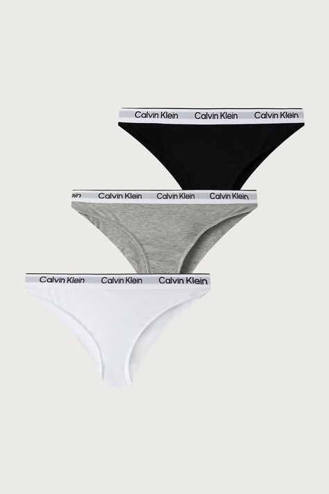 Calvin Klein Underwear Figi dziecięce bawełniane z elastanem 3-pack białe G80G800728