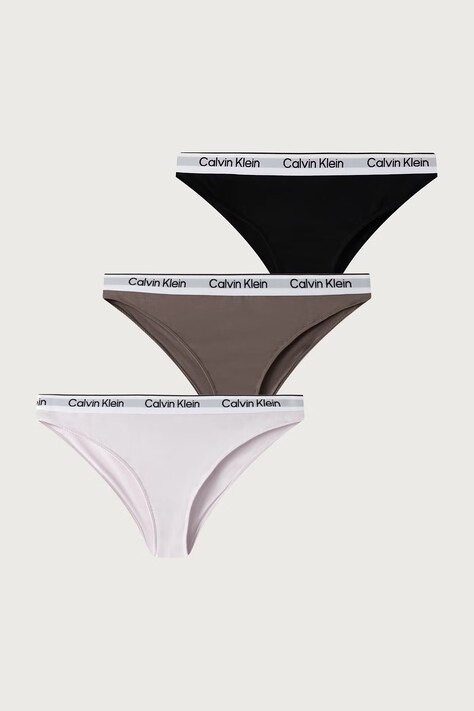 Calvin Klein Underwear Figi dziecięce bawełniane z elastanem 3-pack fioletowe G80G800728