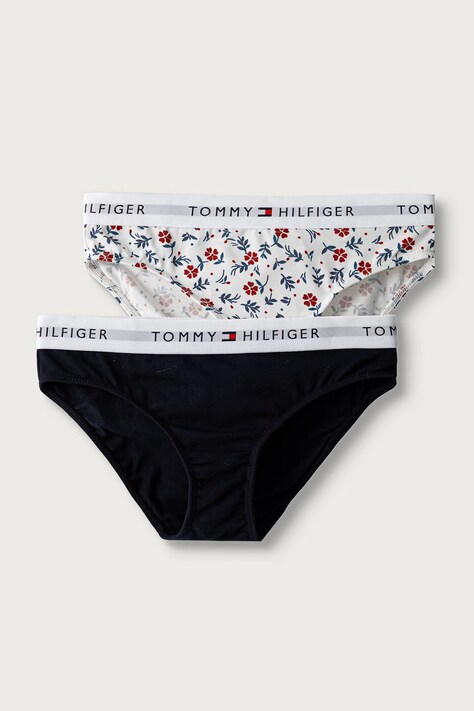 Tommy Hilfiger Figi dziecięce z bawełną 2-pack multicolor UG0UG00865