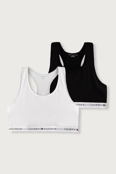 Tommy Hilfiger sportovní podprsenka dámská bavlněná s elastanem černá UG0UG00852