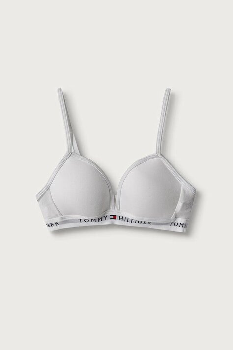 Tommy Hilfiger Biustonosz trójkątny dziecięcy biały UG0UG00850