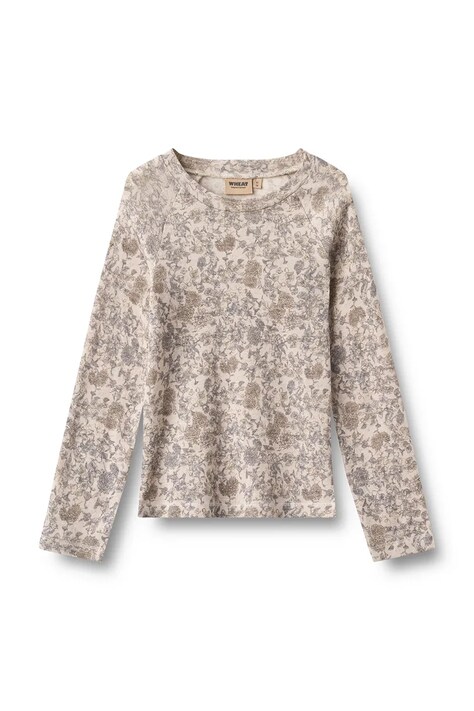 Wheat Komplet bielizny termoaktywnej dziecięcy z wełny merino beżowy 7230-780 RWS