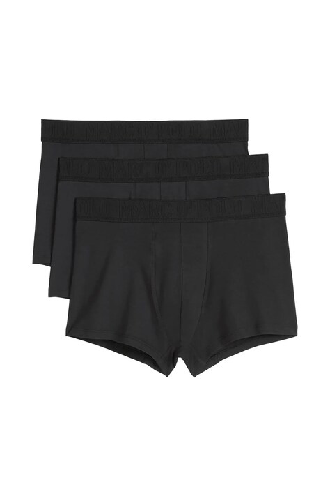 Marc O'Polo Bokserki męskie bawełniane z elastanem 3-pack czarne 10225350