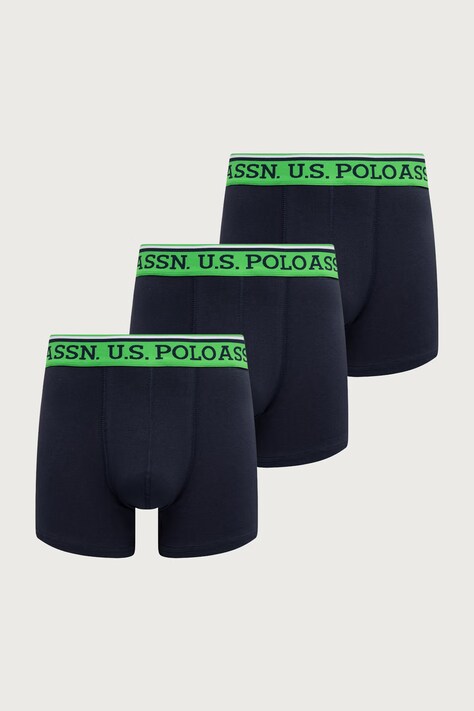 U.S. Polo Assn. Bokserki męskie z bawełną Life USPA 3-pack granatowe MUP3510