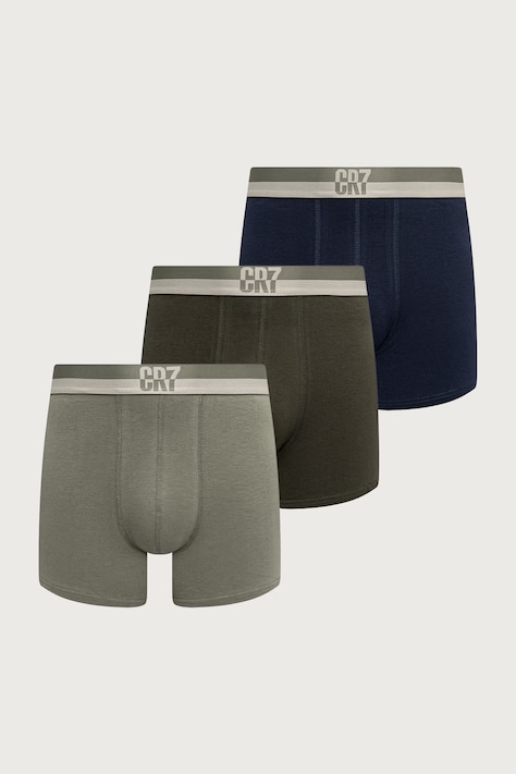 CR7 Cristiano Ronaldo Bokserice za muškarce s pamukom 3-pack zelene 8100-4900-2816