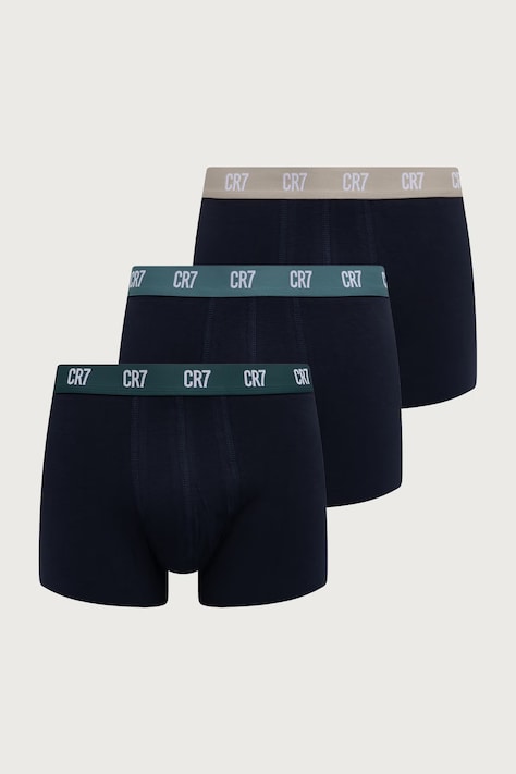 CR7 Cristiano Ronaldo Boxerky pánske bavlnené s elastanom 3-pak tmavomodré 8100-4900-2815