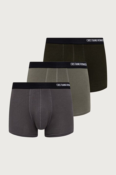 CR7 Cristiano Ronaldo Boxerky pánske s modalom 3-pak sivé 8600-49-313