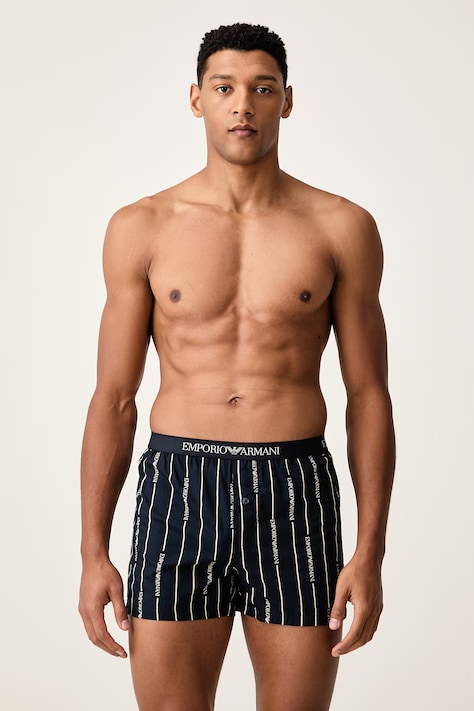Emporio Armani Underwear Bokserki luźne męskie bawełniane granatowe EM000366 AF25043
