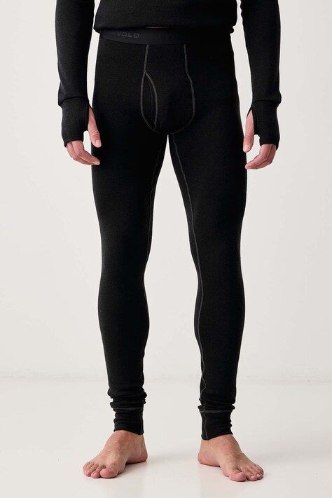Devold Legginsy termoaktywne męskie z wełny merino Expedition Merino czarne PDGO.155.124.A