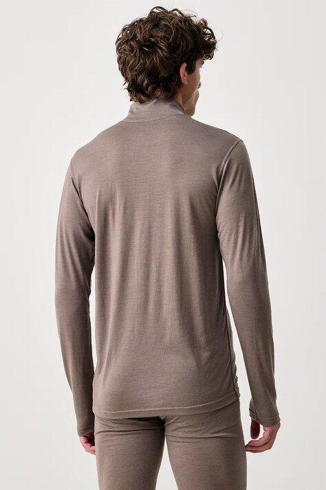 Devold Longsleeve funkcyjny męski wełniany Breeze Merino brązowy PDGO.180.245.A