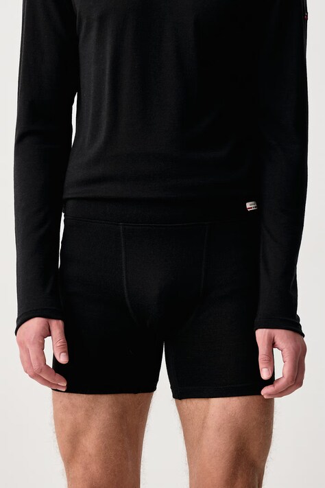 Devold Longsleeve funkcyjny męski wełniany Breeze Merino czarny PDGO.180.221.A