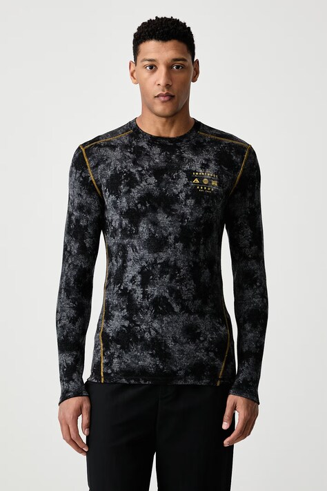 Smartwool Longsleeve funkcyjny męski z wełny merino czarny SW016350R381