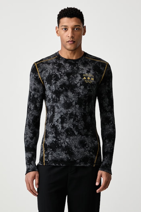 Smartwool Longsleeve funkcyjny męski z wełny merino czarny SW016350R381