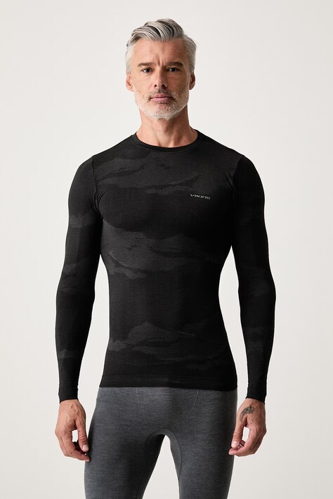 Viking Longsleeve funkcyjny męski z wełną Gasher czarny 500/27/2614
