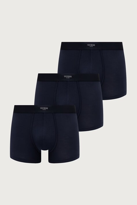 Guess Priliehavé boxerky pánske JAVIER 3-pak tmavomodré U6BG14 K5394