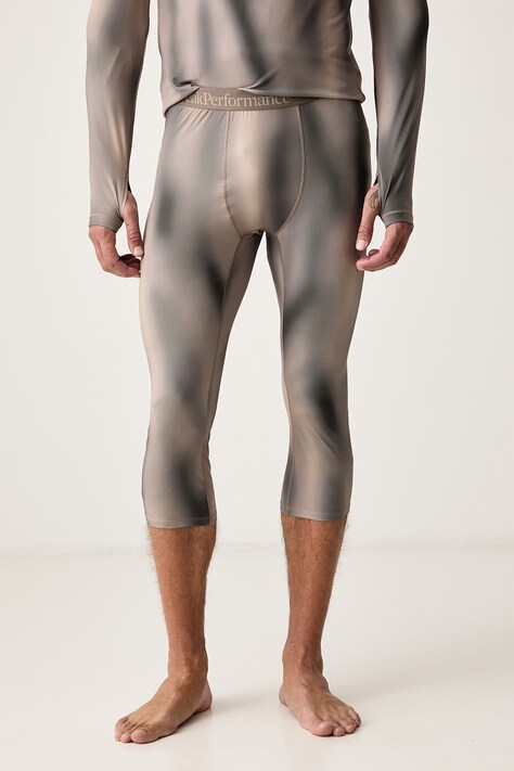 Peak Performance Legginsy termoaktywne męskie brązowe G80590020