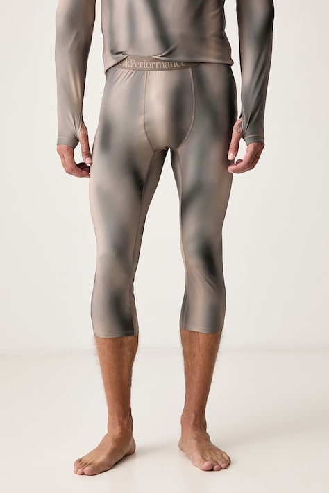 Peak Performance Legginsy termoaktywne męskie brązowe G80590020