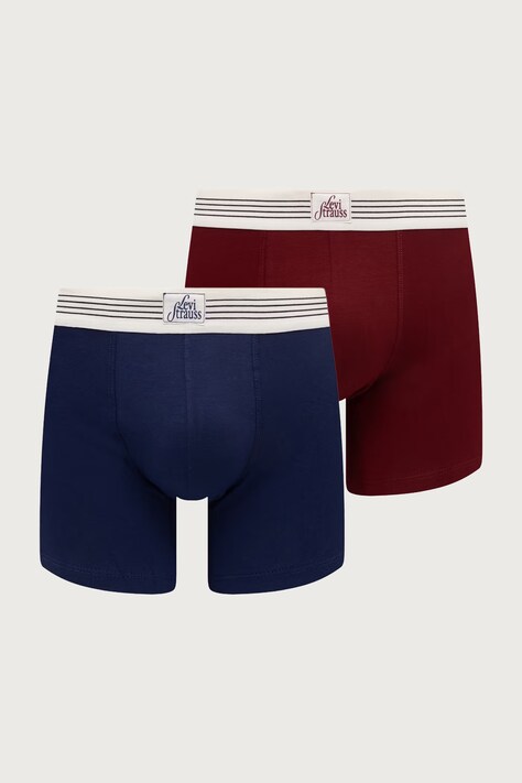 Levi's bokserice za žene s pamukom 2-pack crvene 37149-1430