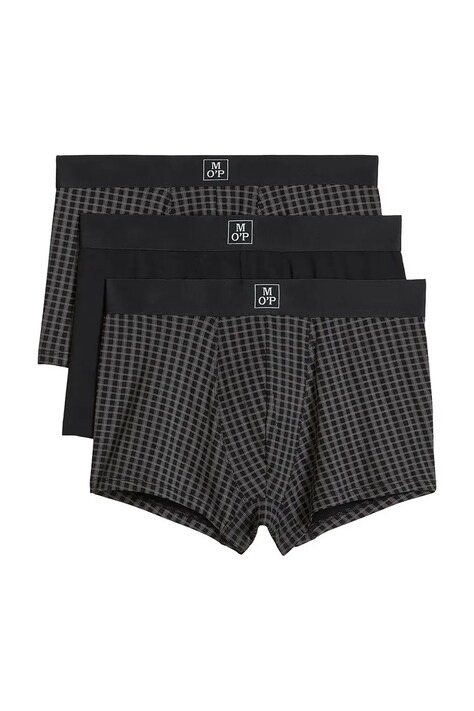 Marc O'Polo Bokserki męskie bawełniane z elastanem 3-pack czarne 10228508