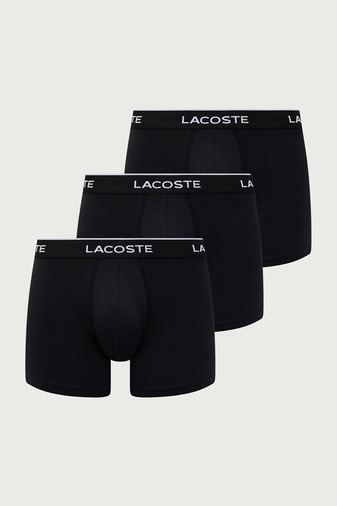 Lacoste boxer aderenti da uomo pacco da 3 neri 5H3202