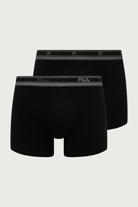 Fila Bokserki męskie bawełniane 2-pack czarne FU5397.2