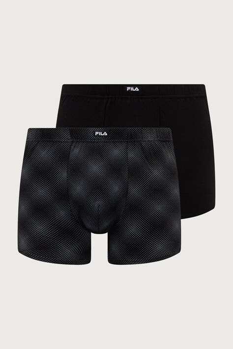 Fila Bokserki męskie z bawełną 2-pack czarne FU5391.2