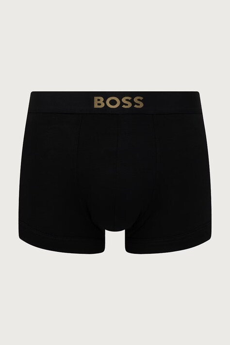 BOSS облягаючі боксери чоловічі бавовняні Trunk 2P Gold Logo 2 шт — AW26-BIMZOU, червоний — фото 3