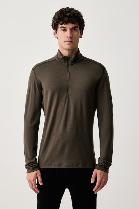 Icebreaker Longsleeve termoaktywny męski z wełny merino 260 Oasis zielony IBB043720L11