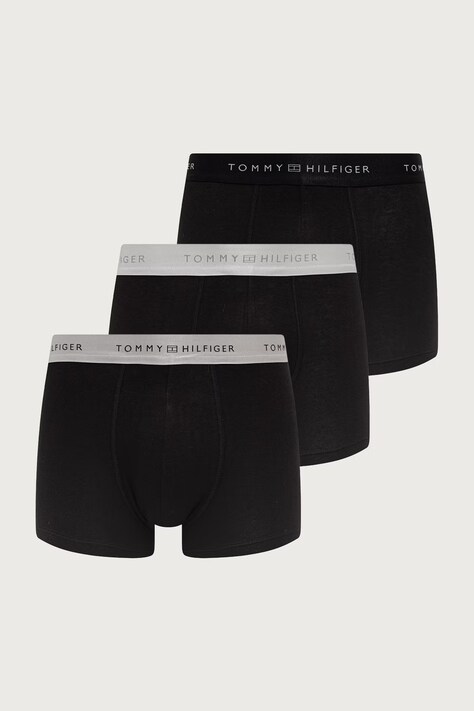 Tommy Hilfiger Uske bokserice za muškarce od pamuka s elastanom 3-pack crne UM0UM03964