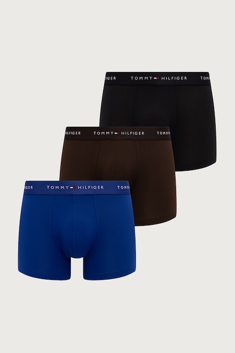 Tommy Hilfiger Bokserki dopasowane męskie 3-pack czarne UM0UM03877