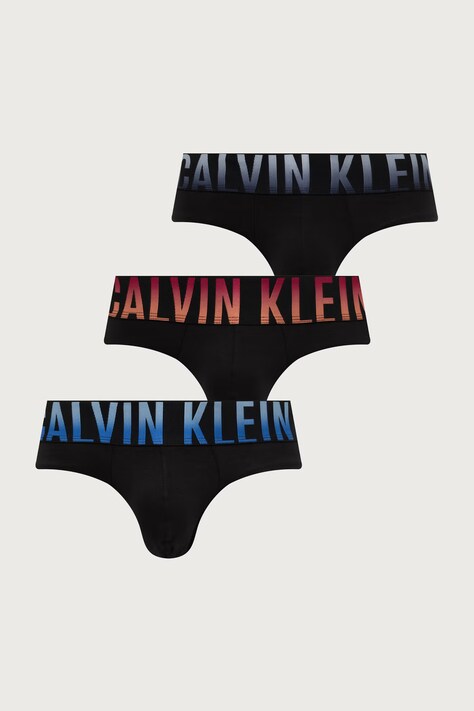 Calvin Klein Underwear slip gaće za muškarce s pamukom 3-pack crne LV00NB4625